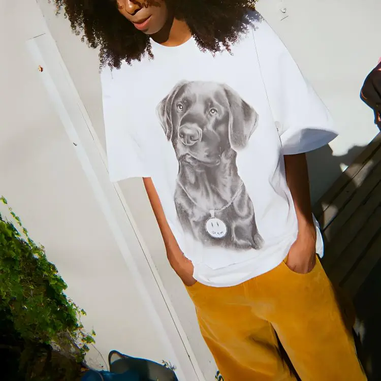 Drew House Smiley Collection T Shirts Unisex White-2