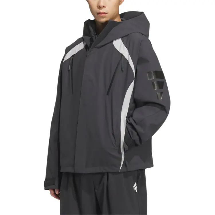 Adidas FOS FUTURE STYLE WOVEN Jackets Coats Men's Carbon Black-1
