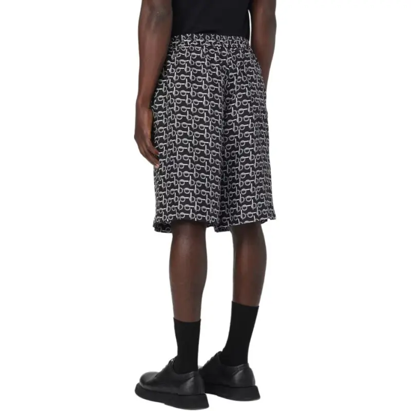 Burberry Monogram Print Knee Length Shorts-6