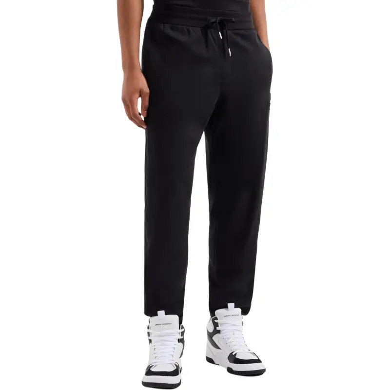 ARMANI EXCHANGE Logo stripe Cotton Track Pants-1