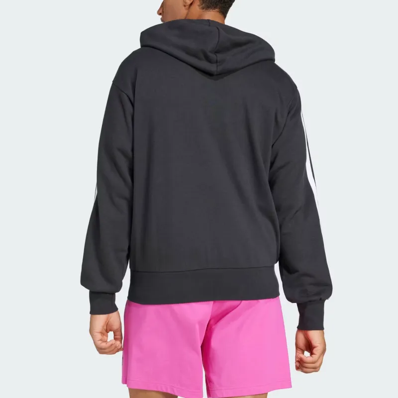 Adidas Essentials 3 Stripes French Terry Full Zip Hoodie-3