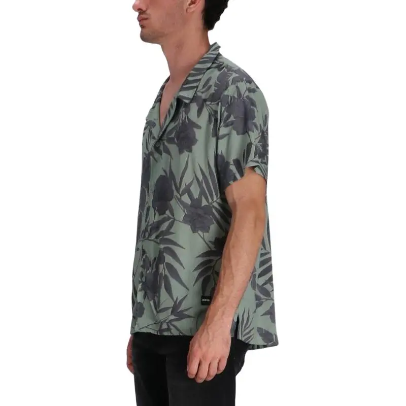 HUGO BOSS Floral print Beach Shirt-2