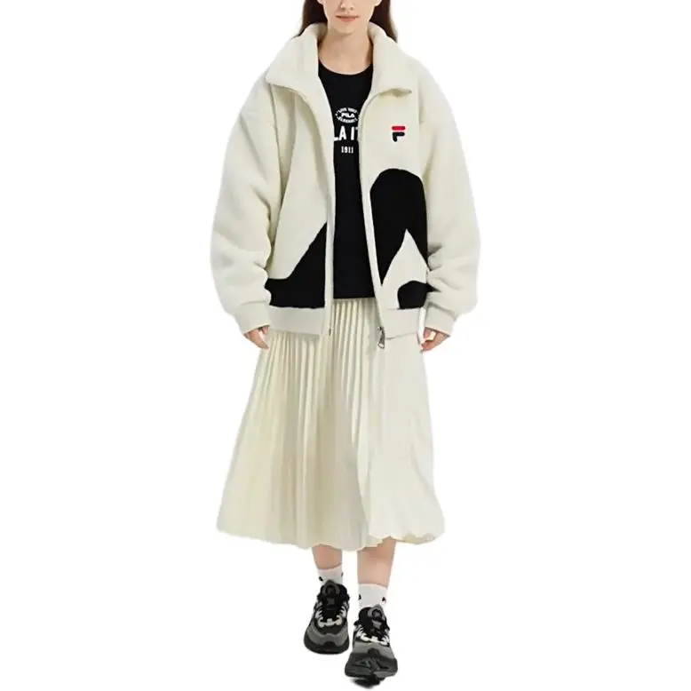FILA Velvet Jackets Unisex Ecru-3