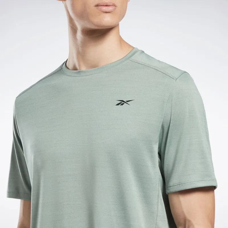 Reebok Mlange Athlete T-Shirt Men's Harmonious Green-4