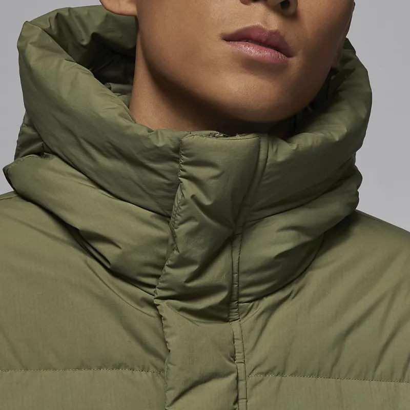 Jordan Flight Down Jacket Men's Medium Olive Green-5