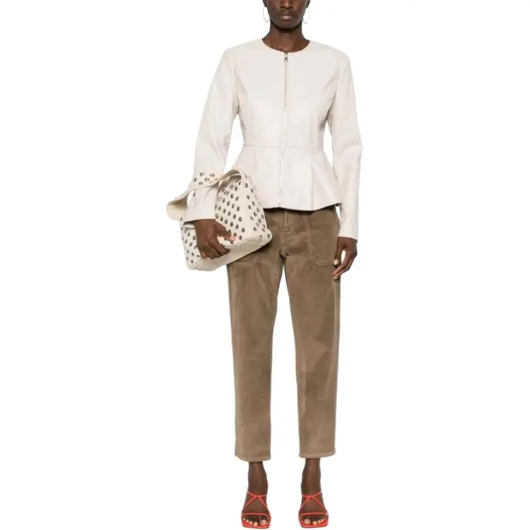 PINKO Cloe Straight Leg Corduroy Trousers-2