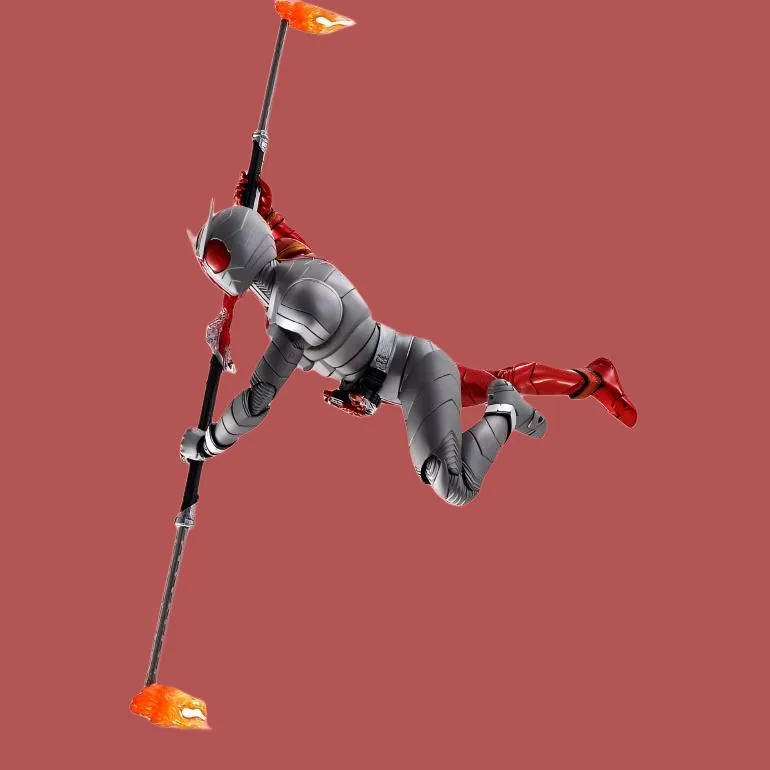 BANDAI Kamen Rider W S.H.Figuarts True Bone Craft, Frenzied Metal Shape, Adapted Animation Commemoration Action Figures-3