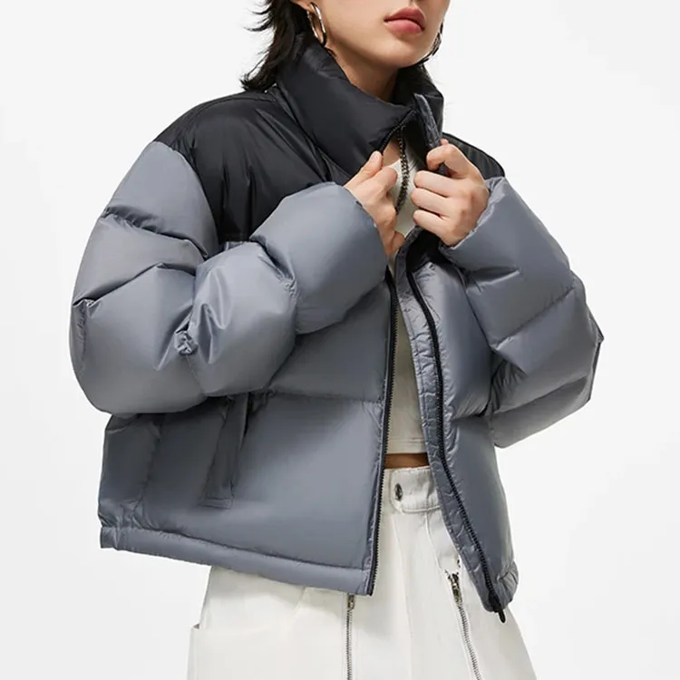 LiNing Sports Life Collection Down Jacket Women's Nine Degrees Gray-3