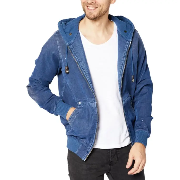 DIESEL Denim Jackets Men Blue-4