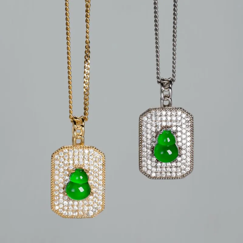 KALAIYIN Ice Glutinous Jadeite Necklaces Unisex-4