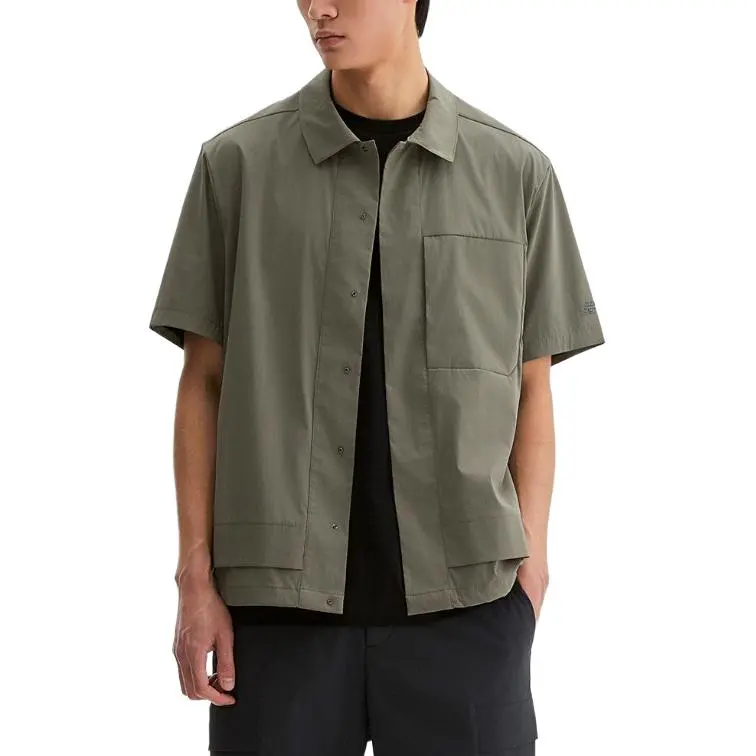 New Balance FROZEN Shirt Men's GI Gray Khaki-3