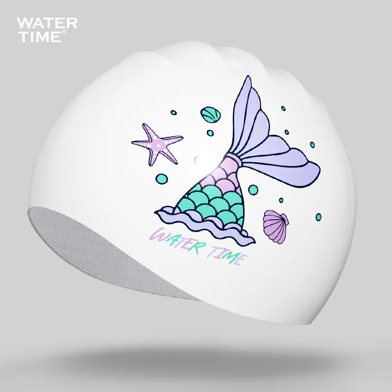 Watertime Swimming Caps Silicone Sports Women's-1