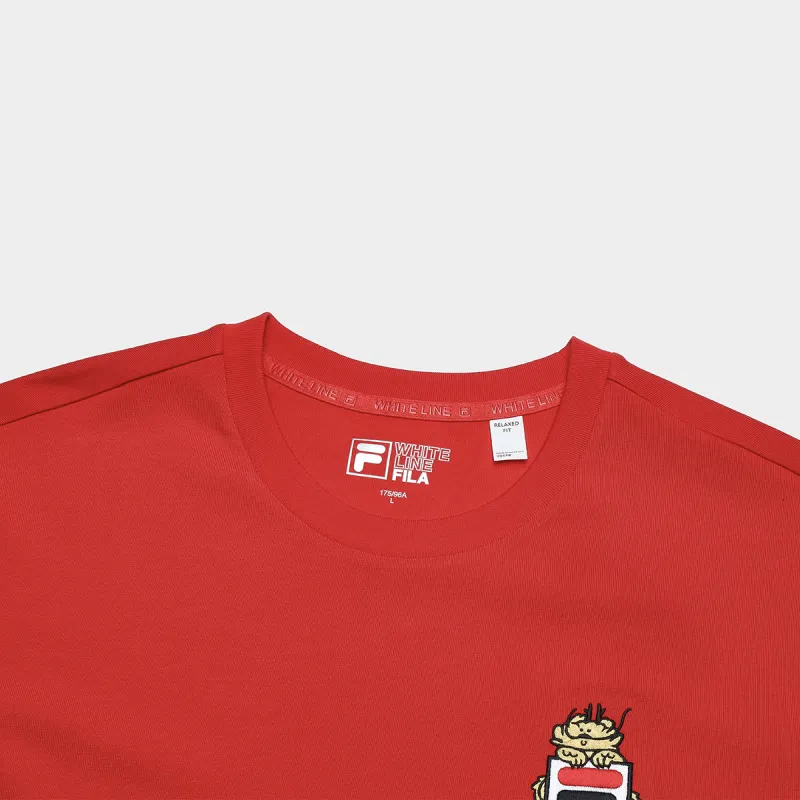 FILA Dragon Series T Shirt Unisex Red-2