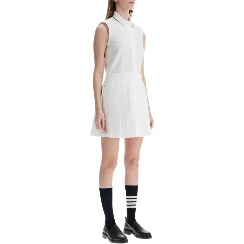 THOM BROWNE Sleeveless Pleated Dress-1