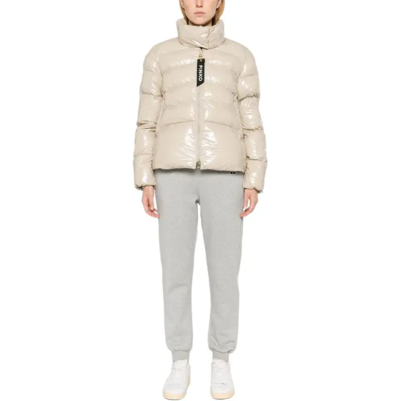 PINKO Micro Zip Up Puffer Jacket-2