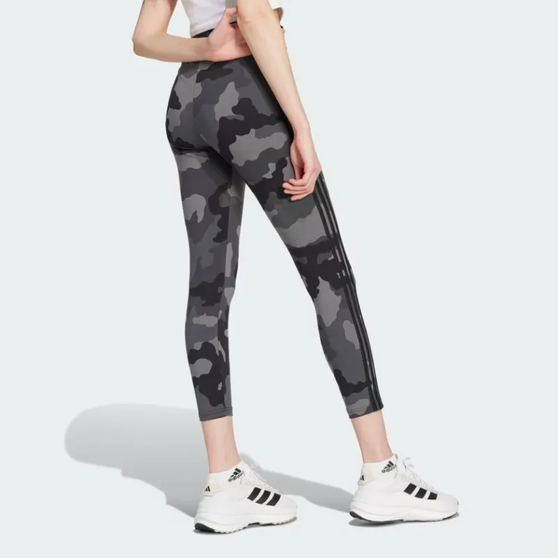 Adidas Free Shipping With AdiClub Essentials 3-Stripes Camo Print 7/8 Length Leggings-2