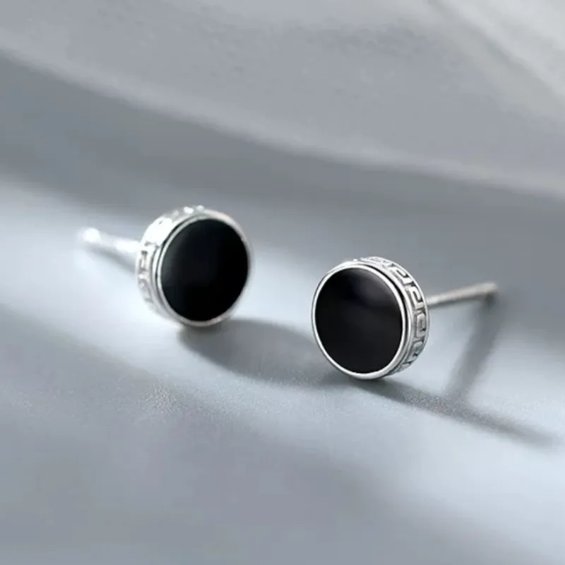 AILI S999 Fine Silver Individual Design Premium Versatile Trendy Niche Design Anti Allergy Ear Studs Unisex-2
