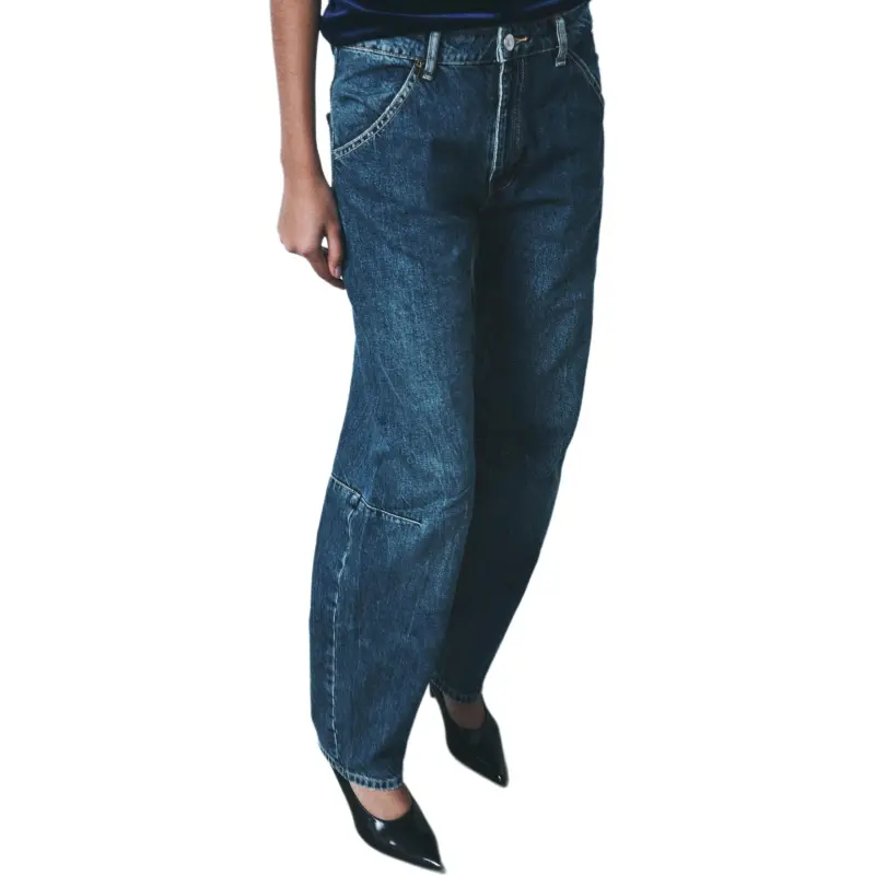 ZARA Trf Jeans Women's Marine Blue-4