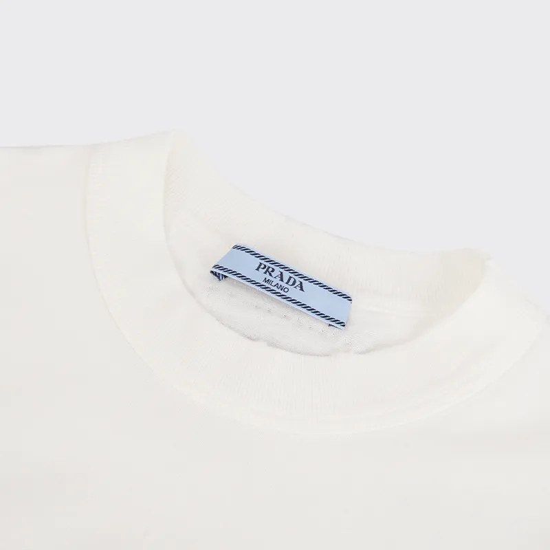 PRADA Logo Printed Short Sleeved T Shirt-7