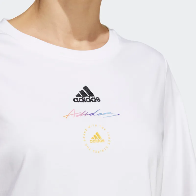 Adidas Crop Tops Women's White-4