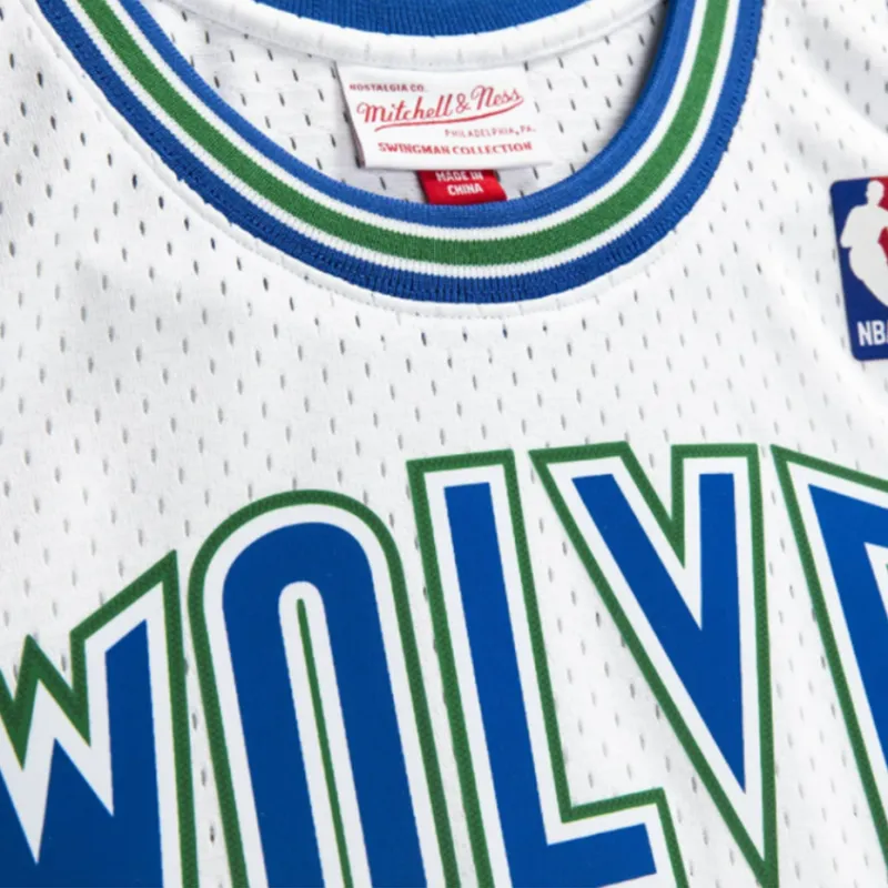 Mitchell & Ness Kevin Garnett Minnesota Timberwolves 1995 96 Swingman Jersey-2