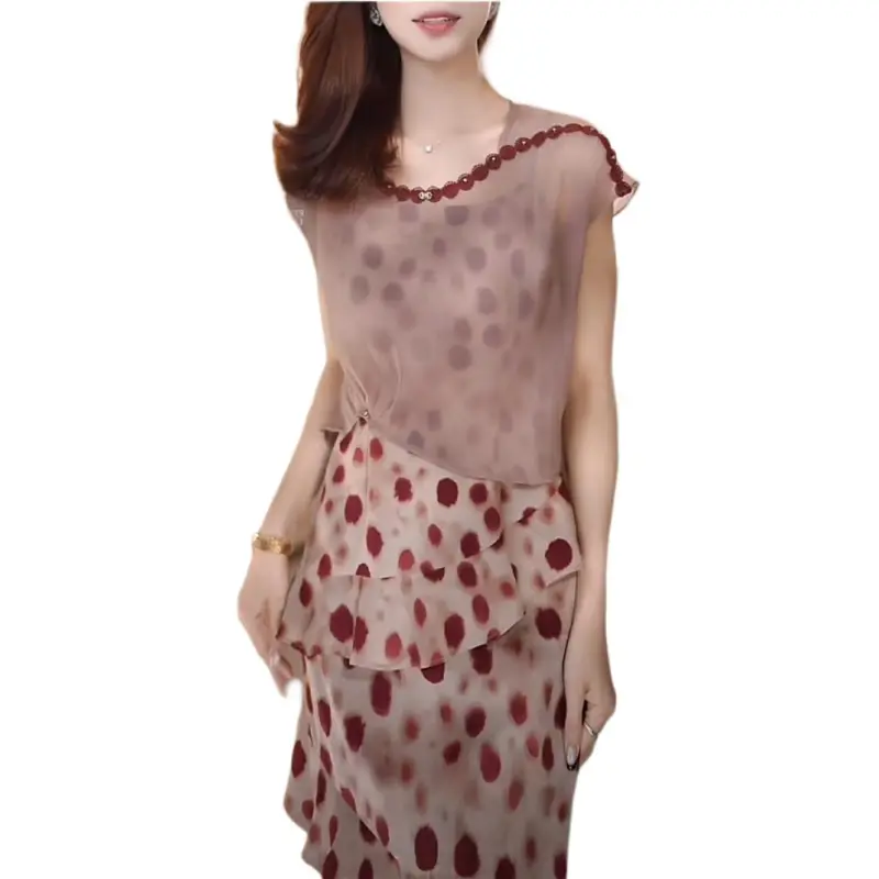 Mu Xiao Xin Two Piece Skirt Sets Women's-1