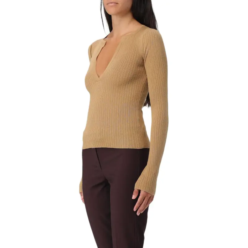 MaxMara V Neck Long Sleeved Top-4