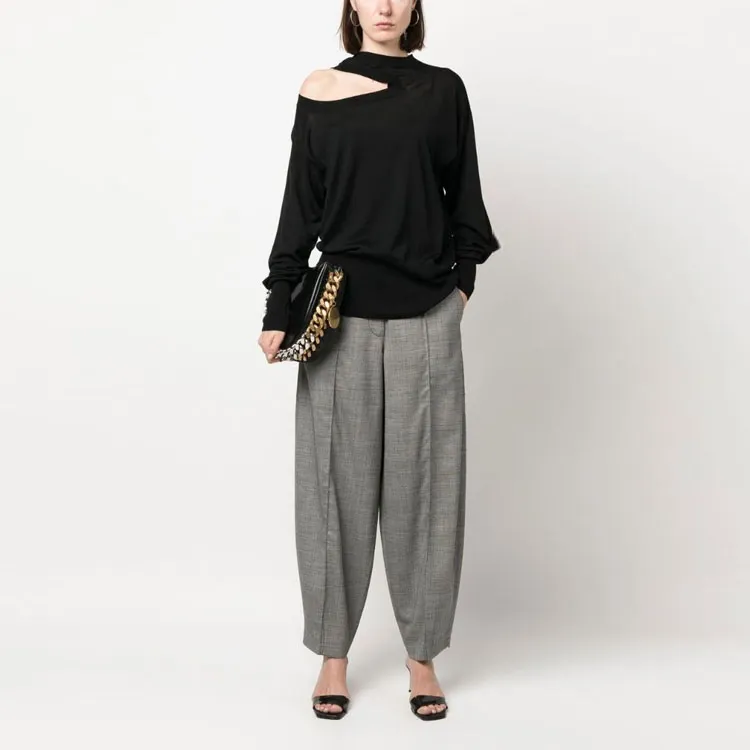 Stella McCartney Cut Out Detail Crewneck Knitted Top-1