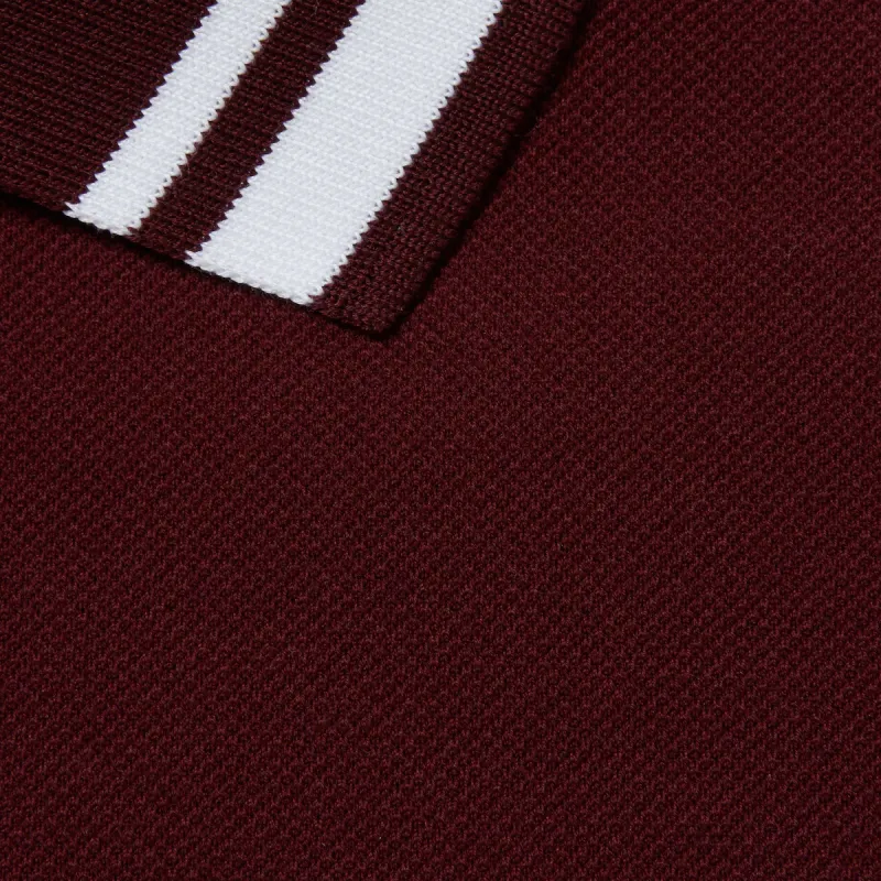 GUCCI Logo embroidered Piqué Polo Shirt-4