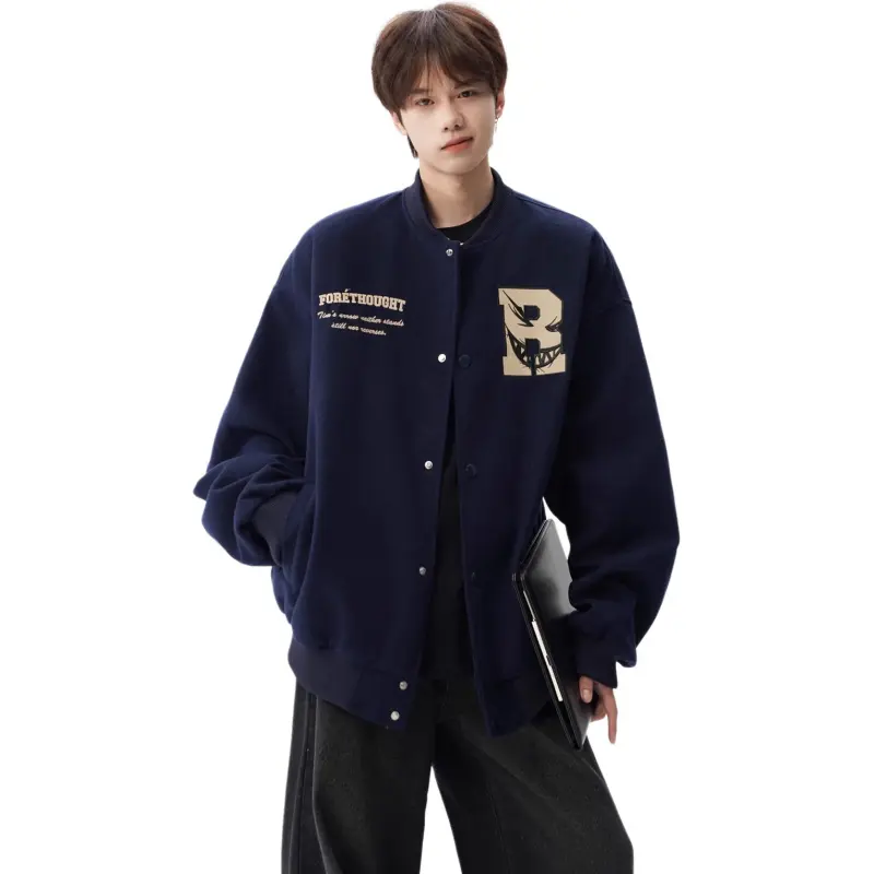 M MAICCO Design Letter Embroidery American Trendy Brand Windbreaker Jackets & Coats Unisex-2