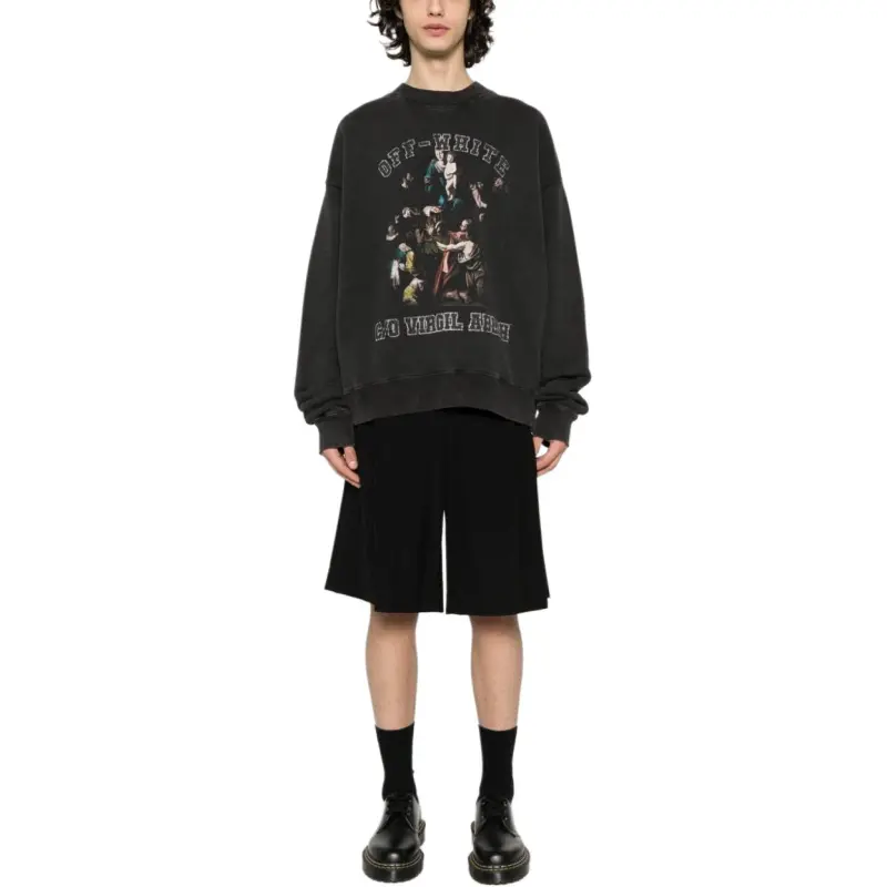 OFF-WHITE Mary Skate Crewneck Long-Sleeved Sweatshirt-4