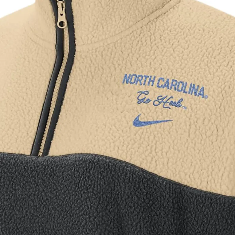Nike UNC Swoosh Fly Velvet-feel Coat Women's Earth Yellow-2