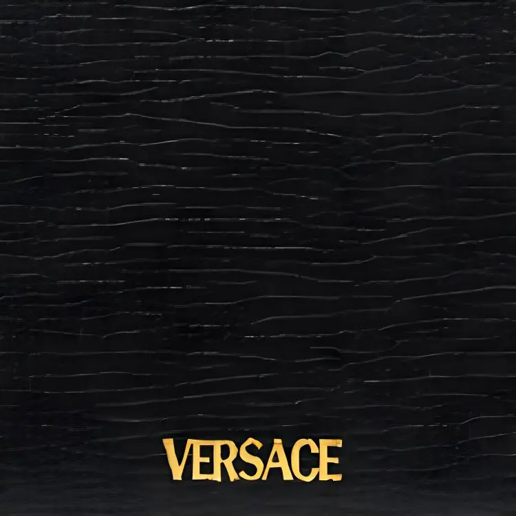 VERSACE MEDUSA BIGGIE Series Goatskin Combined With Calfskin Wallet Men's Black-4