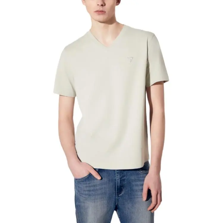 GUESS T Shirts Men Mint Green-3