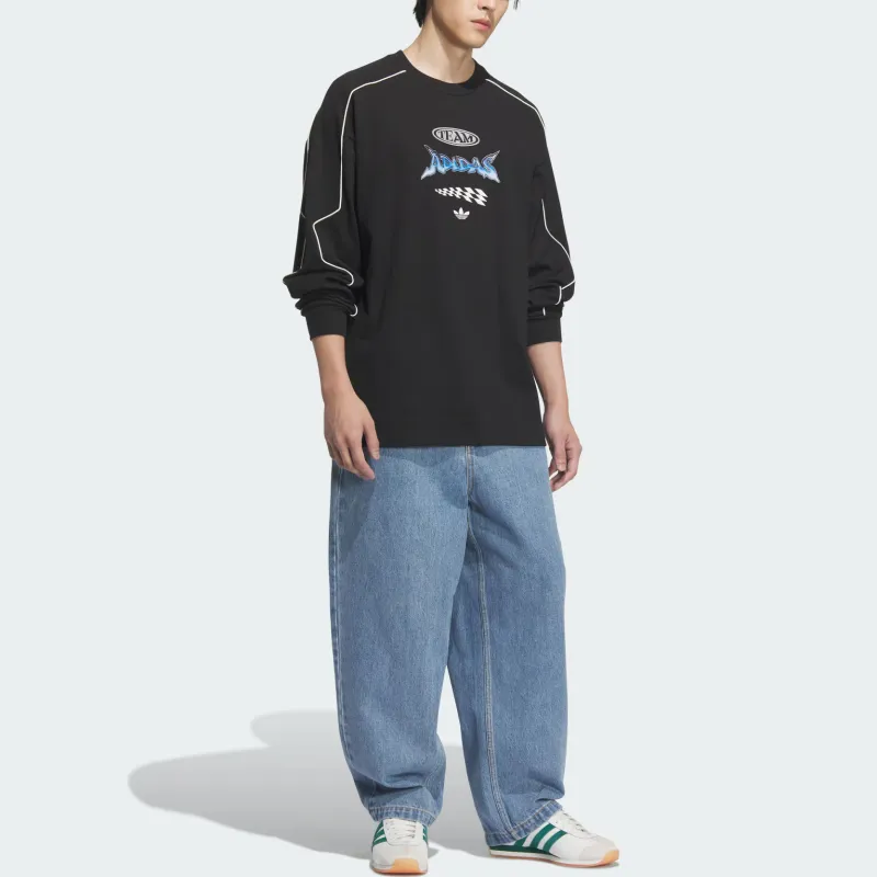 Adidas Originals SS25 RAC CREW U T Shirt Unisex Black-7