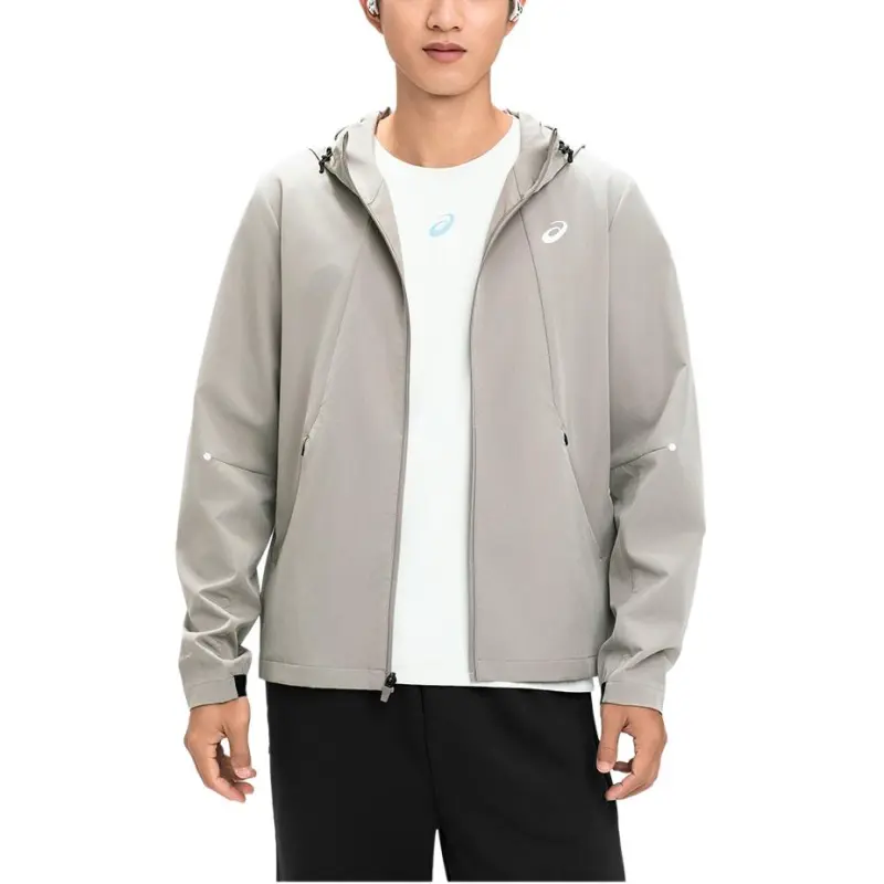 Asics Men Running Jackets Coats Men's Khaki-2