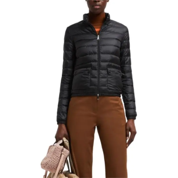 Moncler Women's Lans Short Down Jacket Black-3