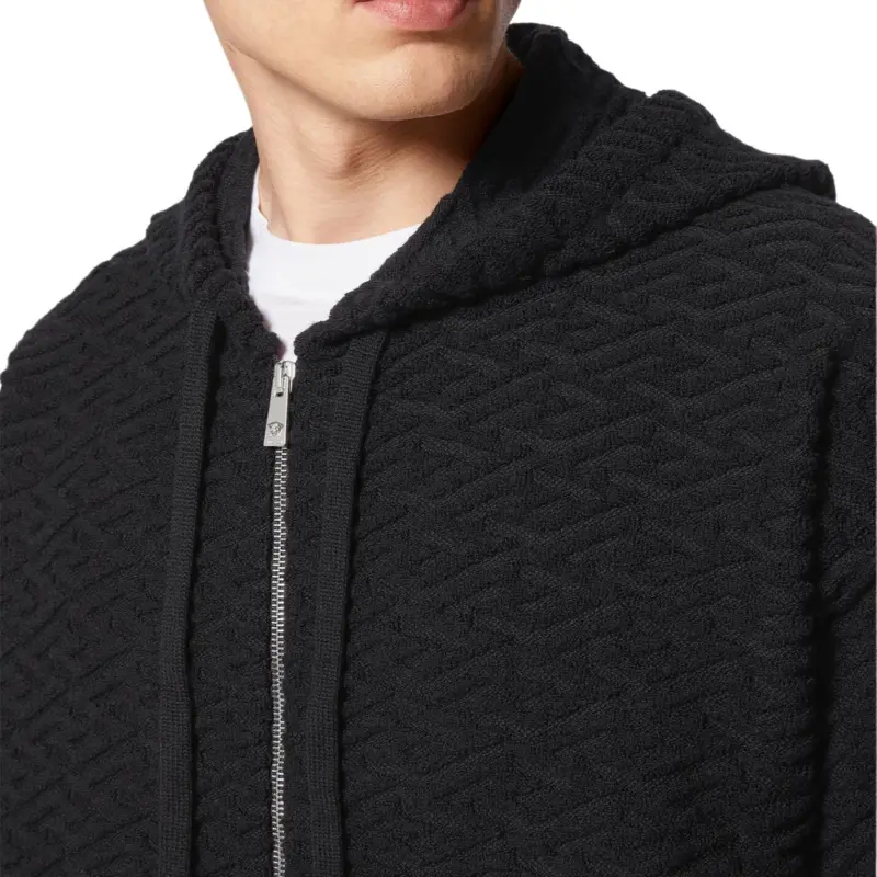 VERSACE Sweaters Men Black Gray Color-5