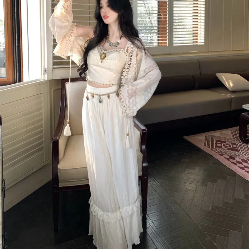 Blovelan Casual Suits Women's Fairy Apricot-2