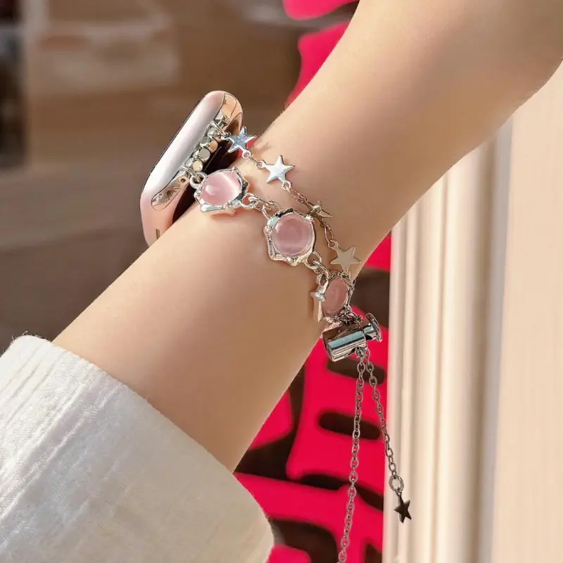 KVZUVUU Apple Compatibility Watch Band Metal-1