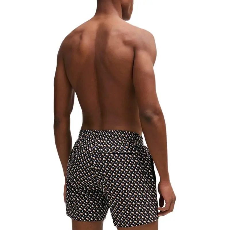 HUGO BOSS Logo jacquard Swim Shorts-2