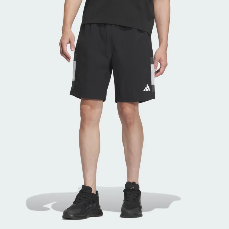 Adidas Warding3 Stripes SS25 Casual Shorts Men's Black-1