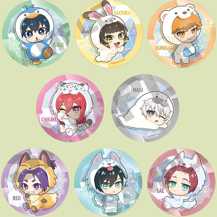 CRUX Blue Prison Animal Series Q Edition Badge IP Merch-1