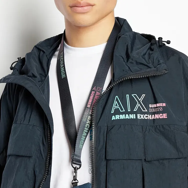 ARMANI EXCHANGE Trench Coat Men's Marine Blue-4