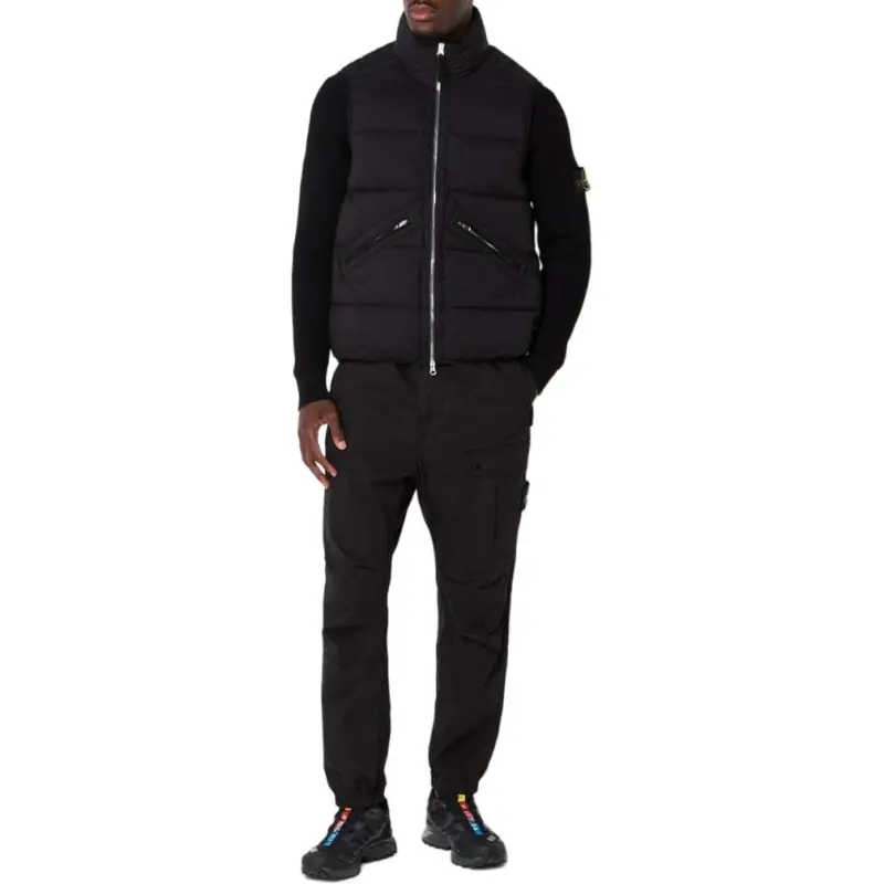 STONE ISLAND High Neck Zipped Down Gilet-6