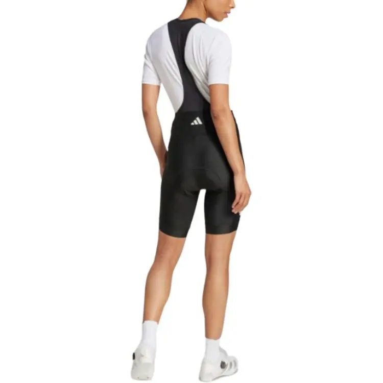 Adidas Women's Essentials 3 Stripes Padded Bib Shorts Black-1