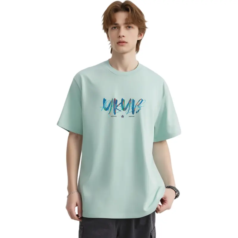 YK&YB T Shirts Unisex Mint Green-3