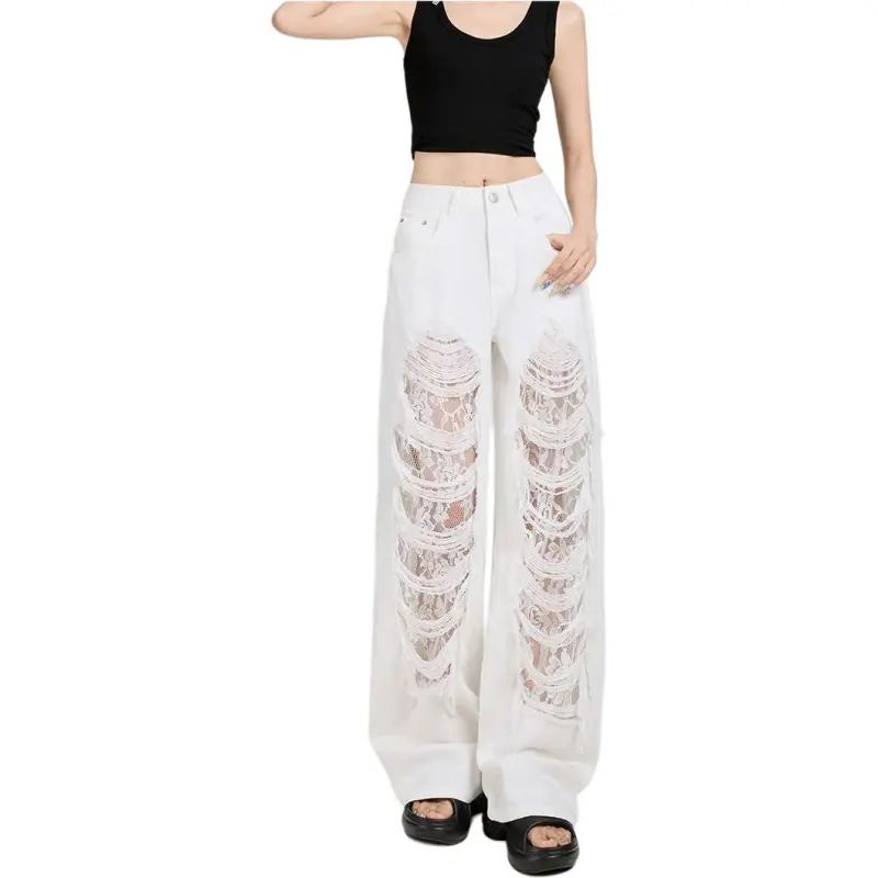 Concubine Zhu Jeans Women's Ecru-4