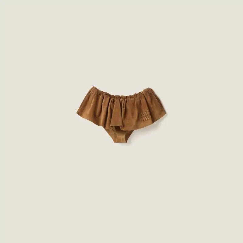 MIU MIU Casual Short Skirts Women's Gray Dove-8