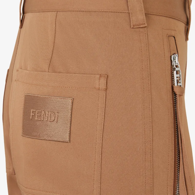 FENDI Logo Embroidered Cigarette Pants-2